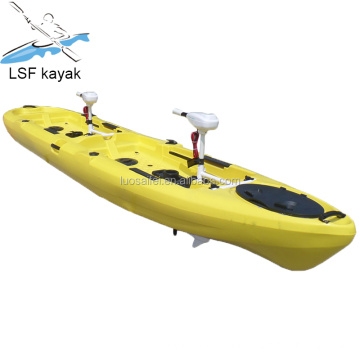2 person tandem fishing kayak with motor